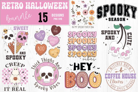 Halloween Illustration Designs de T-shirts Par Svg Box
