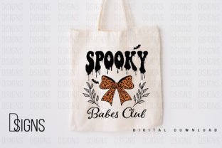 Halloween Spooky Babes Club Sublimation Graphic T-shirt Designs By DSIGNS 4
