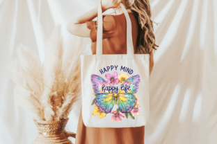 Happy Mind Happy Life PNG Design Graphic Crafts By DelArtCreation 2