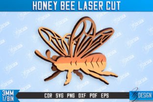 Honey Bee Laser Cut Design Bundle | CNC Graphic 3D SVG By flydesignsvg 7