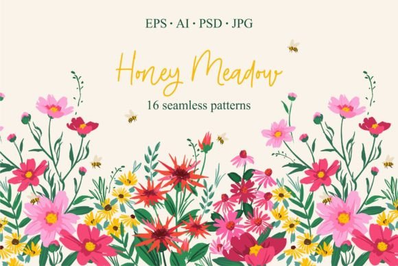 Honey Meadow Graphic Patterns By Nadia Grapes