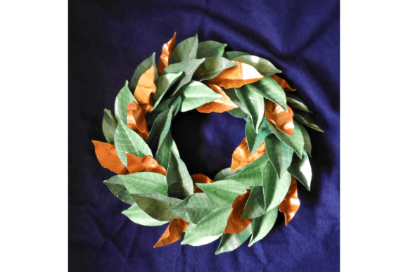 Magnolia Leaf Wreath Ornaments 3D SVG Craft By 3D SVG Crafts