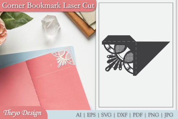 Mandala Corner Bookmark Laser Cut Svg Afbeelding Crafts Door Theyo Design