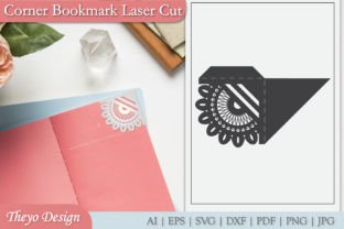 Mandala Corner Bookmark Laser Cut Svg Graphic Crafts By Theyo Design