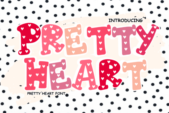 Pretty Heart Decorative Font By VividDoodle