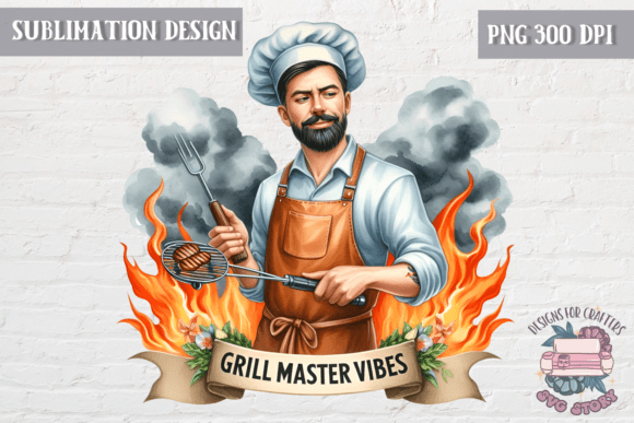 Summer Sublimation BBQ Design PNG Grill Gráfico Ilustraciones Imprimibles Por SVG Story
