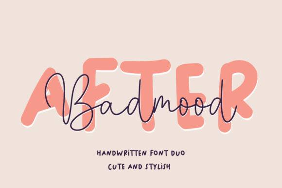 After Badmood Script & Handwritten Font By cocodesign