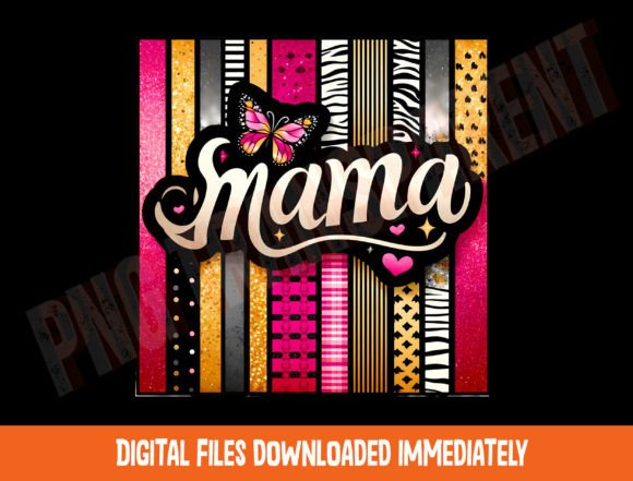 Mama Png,Floral Mama Png,Mothers Day Graphic T-shirt Designs By DeeNaenon