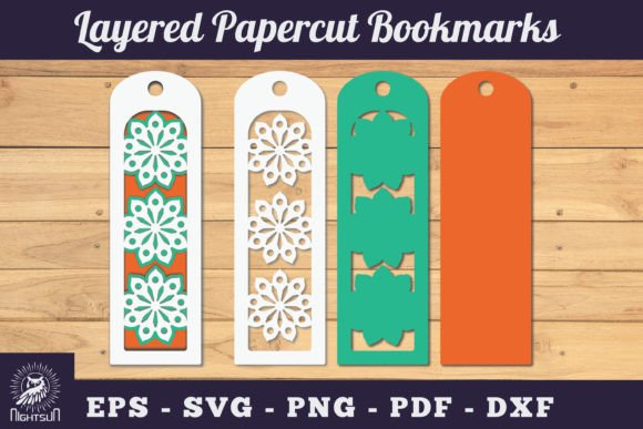Mandala Bookmark SVG 4 Gráfico Manualidades Por NightSun