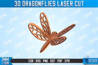 3D Dragonflies and Butterflies Bundle Graphic 3D SVG By flydesignsvg 10