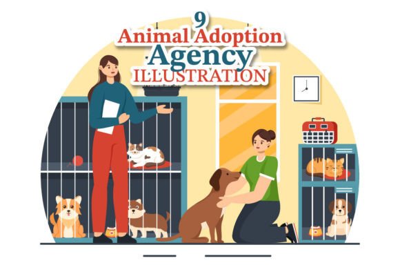 9 Animal Adoption Agency Illustration Graphic Illustrations By denayunecf