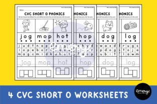 CVC Phonics Worksheets Graphic K By Emery Digital Studio 5