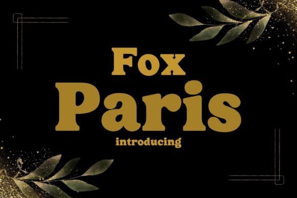 Fox Paris Serif-Schriftarten Schriftart Von Fox7