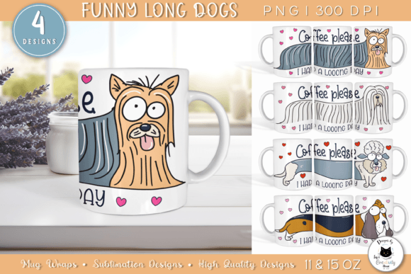 Funny Dog Coffee Mug Wraps | Dog Mug Png Graphic Crafts By Ivy’s Creativity House
