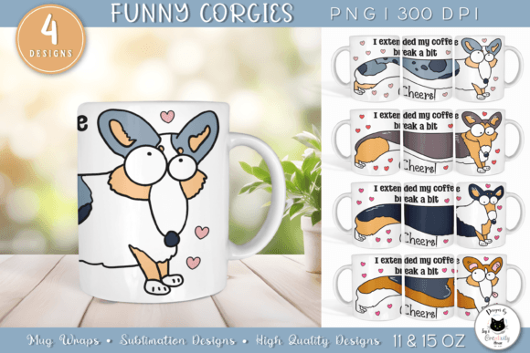Funny Dog Mug Designs | Coffee Mug Quote Gráfico Manualidades Por Ivy’s Creativity House