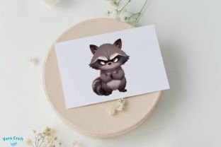 Funny Grumpy Woodland Animals Clipart Graphic AI Transparent PNGs By Vera Craft 8