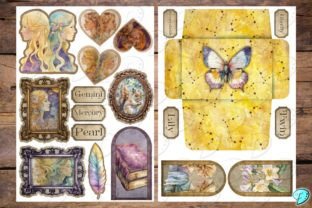 Gemini Junk Journal Kit Graphic Objects By Emily Designs 8