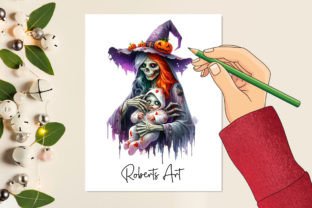 Halloween Scary Mother and Baby Clipart Graphic Illustrations By RobertsArt 5