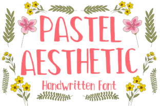 Pastel Aesthetic Display Font By MVMET 1