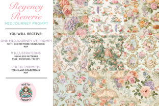 Regency Reverie | Midjourney V6 Prompt Graphic AI Patterns By poeticpromptsai 1