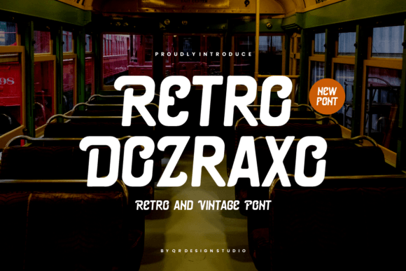 Retro Dozraxo Display Font By qrdesignstd