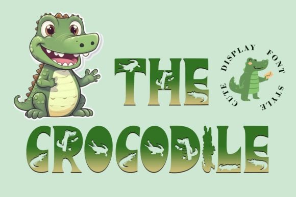 The Crocodile Decorative Font By yogaletter6