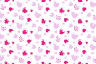 Love Pattern Cute Grafik Papier-Muster Von Abu Ashik