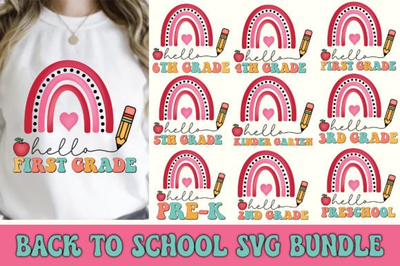 Back to School SVG Bundle Graphic Crafts By Sublimation Design