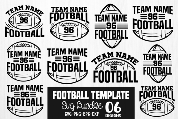 Football SVG Bundle Graphic Crafts By CraftArt