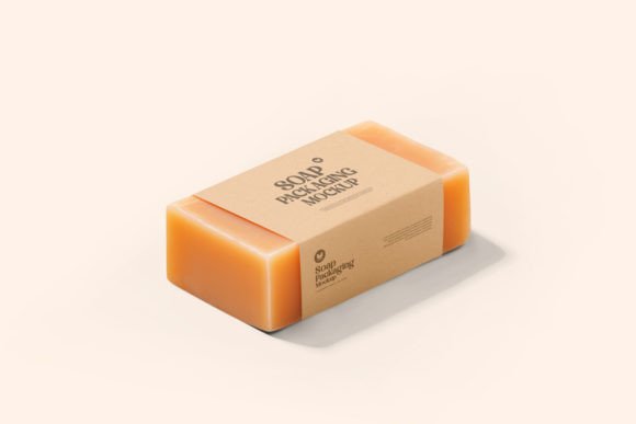Organic Soap Mockup Gráfico Modelos de Produtos com Design Personalizado Por RAM Studio