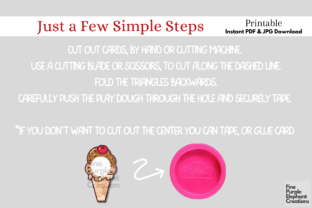 Play Dough Ice Cream Summer Favor Toy Gráfico Plantillas de Impresión Por finepurpleelephant 4