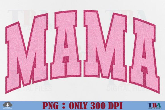 Retro Mama PNG Sublimation, Mom Varsity Graphic T-shirt Designs By TBA Digital Files