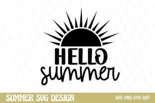 Summer SVG, Hello Summer SVG Illustration Artisanat Par CraftArt