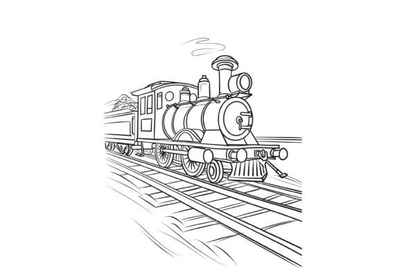 Train Coloring Page for Kids Graphic Coloring Pages & Books Kids By Forhadx5