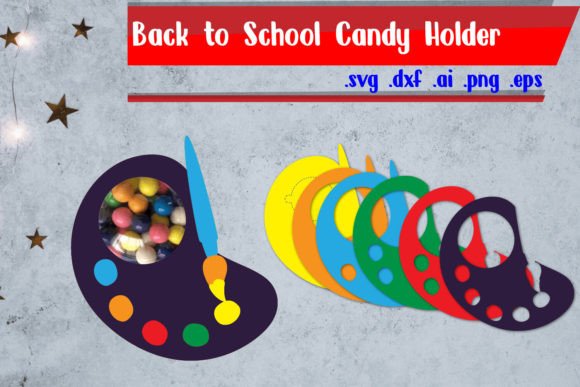 Back to School Candy Holder Grafik Plotterdateien Von assalwaassalwa