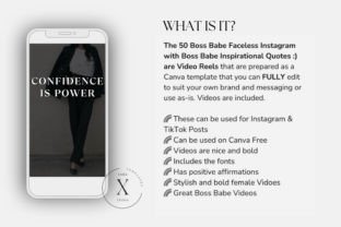 50 Faceless Boss Babe Intagram Reels Graphic Social Media Templates By ramzapata 4