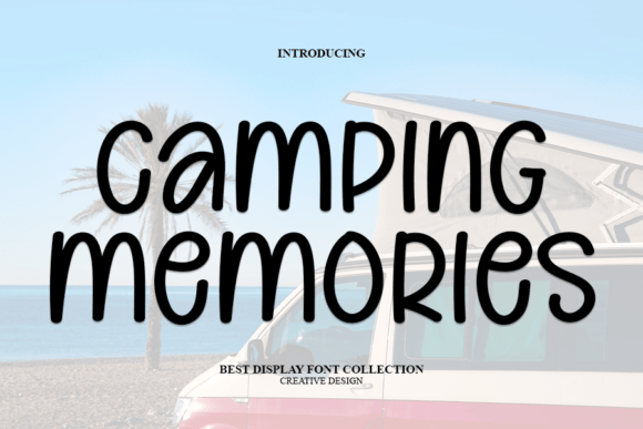 Camping Memories Display-Schriftarten Schriftart Von PAYJHOshop