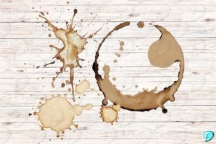 Coffee Stain Clipart Overlays PNGs Graphic Objects By Emily Designs 4