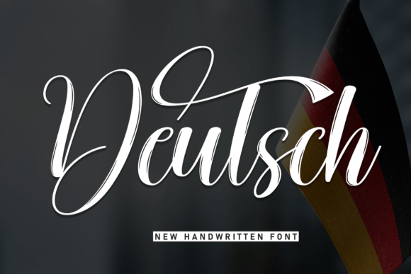 Deutsch Script & Handwritten Font By andikastudio
