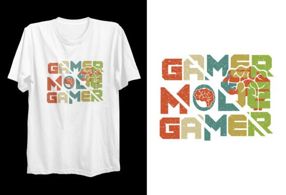 Gamer Mode Typography T-shirts Design Graphic T-shirt Designs By designerfarzz97