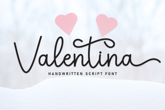 Valentina Script & Handwritten Font By andikastudio