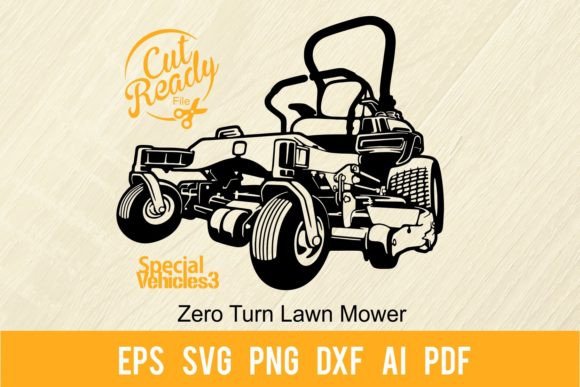 Zero Turn Lawn Mower SVG - Heavy Machine Grafik Druckbare Illustrationen Von SignReadyDClipart