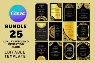 25 Luxury Wedding Invitation Card Vol-4 Graphic Print Templates By DesignConcept