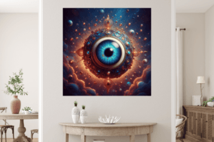 3d Evil Eye Celestial Digital Paper Gráfico Planos de Fundo Por Craft Fair 4
