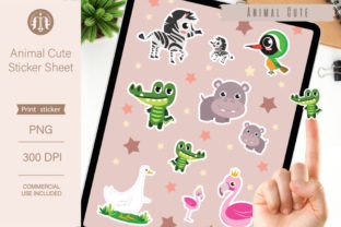 Animal Cute Sticker Sheet Graphic Crafts By Mayka Studio 2