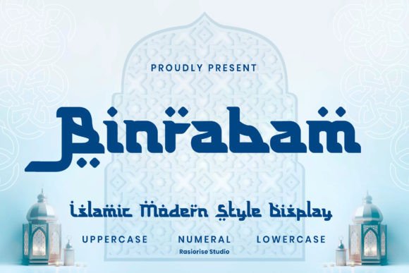 Binrabam Display Font By Rasiorise Studio