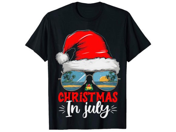 Christmas in July T-Shirt Graphic T-shirt Designs By PODxDESIGNER