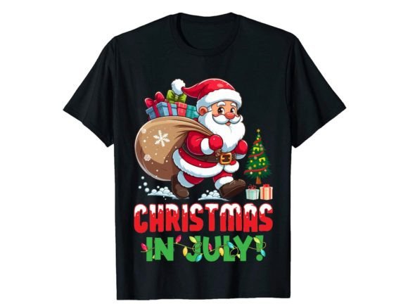 Christmas in July T-Shirt Grafika Projekty Koszulek Przez N Creation