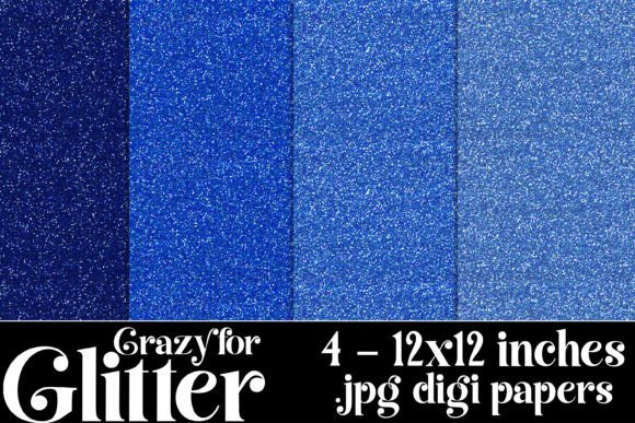 Crazy for Glitter Backgrounds, Blue Graphic Backgrounds By Designing with Marlo