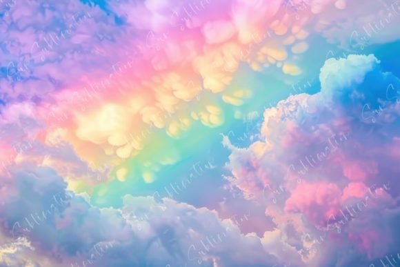 Dreamy Pastel Clouds Graphic Backgrounds By Sun Sublimation
